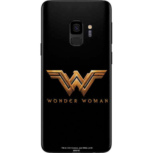 DC Comics Wonder Woman Gold Emblem Galaxy S9 Skin